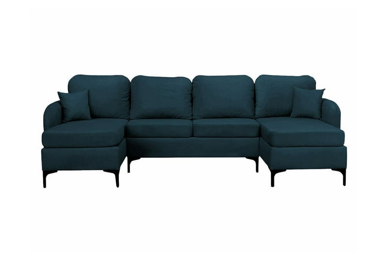 Knocklong 4-seters Hjørnesovesofa - Mørkeblå - Møbler - Sofaer - Sovesofaer
