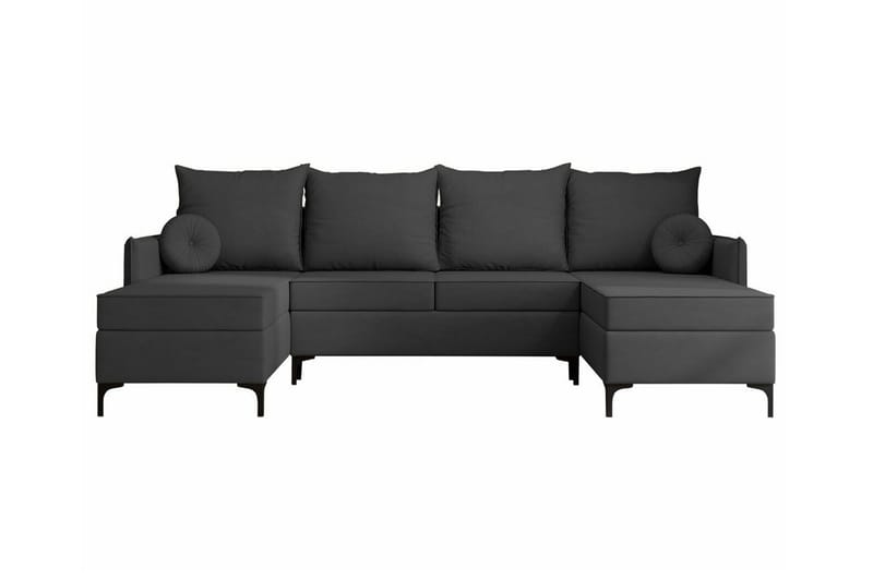 Knocklong 4-seters Hjørnesovesofa, Mørkegrå