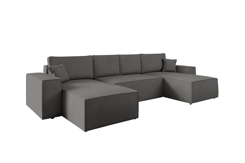 Knocklong 4-seters Hjørnesovesofa - Mørkegrå - Møbler - Sofaer - Sovesofaer