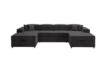 Knocklong 4-seters Hjørnesovesofa - Mørkegrå - Møbler - Sofaer - Sovesofaer