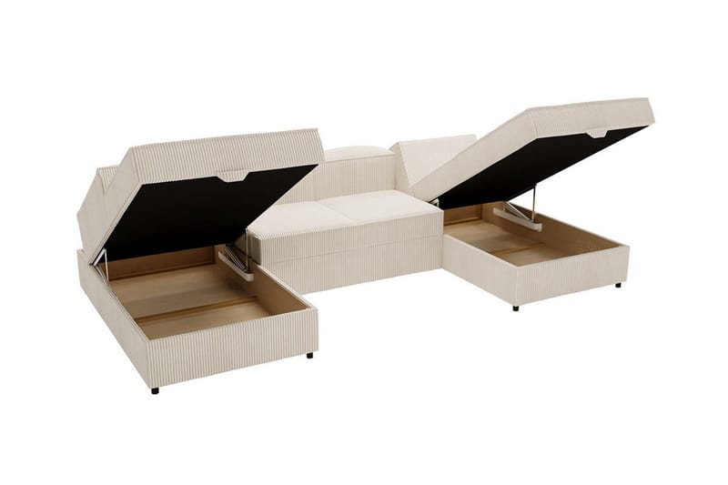 Knocklong 4-seters Hjørnesovesofa - Mørkegrå - Møbler - Sofaer - Sovesofaer