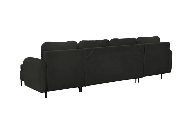 Knocklong 4-seters Hjørnesovesofa - Svart - Møbler - Sofaer - Sovesofaer