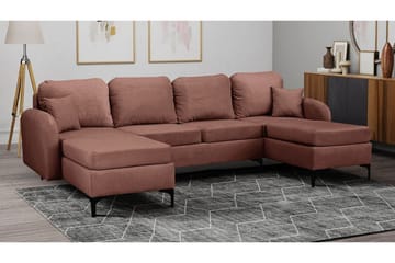 Knocklong 4-sits Hörnbäddsoffa Brown - Møbler - Sofaer - Sovesofaer