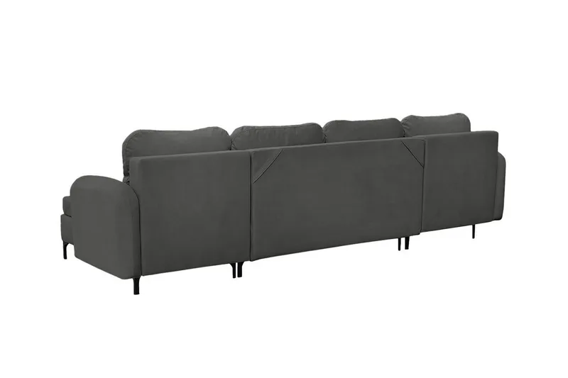 Knocklong 4-sits Hörnbäddsoffa Dark grey - Møbler - Sofaer - Sovesofaer