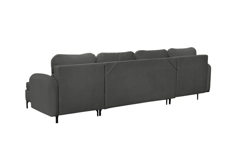 Knocklong 4-sits Hörnbäddsoffa NO_BRAND Dark grey - Møbler - Sofaer - Sovesofaer