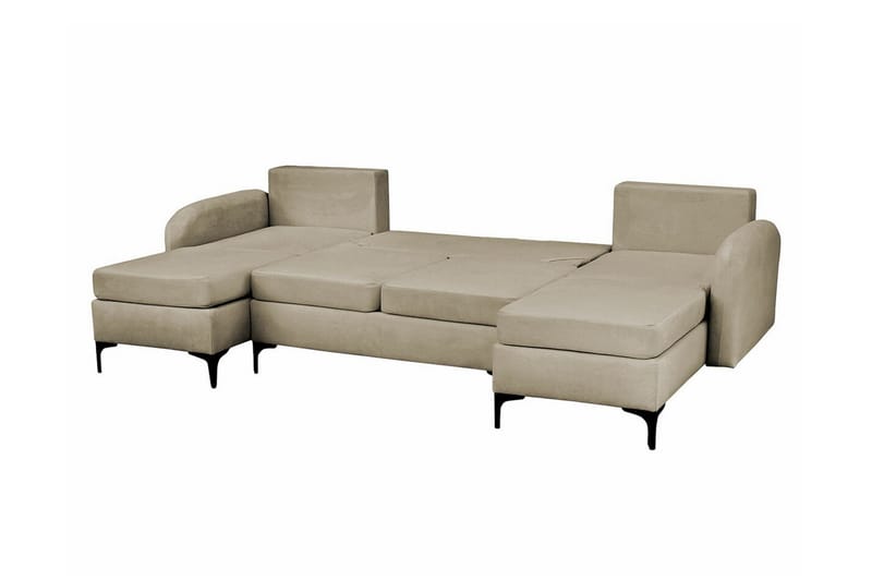 Knocklong 4-sits Hörnbäddsoffa NO_BRAND Dark grey - Møbler - Sofaer - Sovesofaer