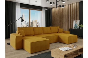 Knocklong 4-sits Hörnbäddsoffa Yellow - Møbler - Sofaer - Sovesofaer