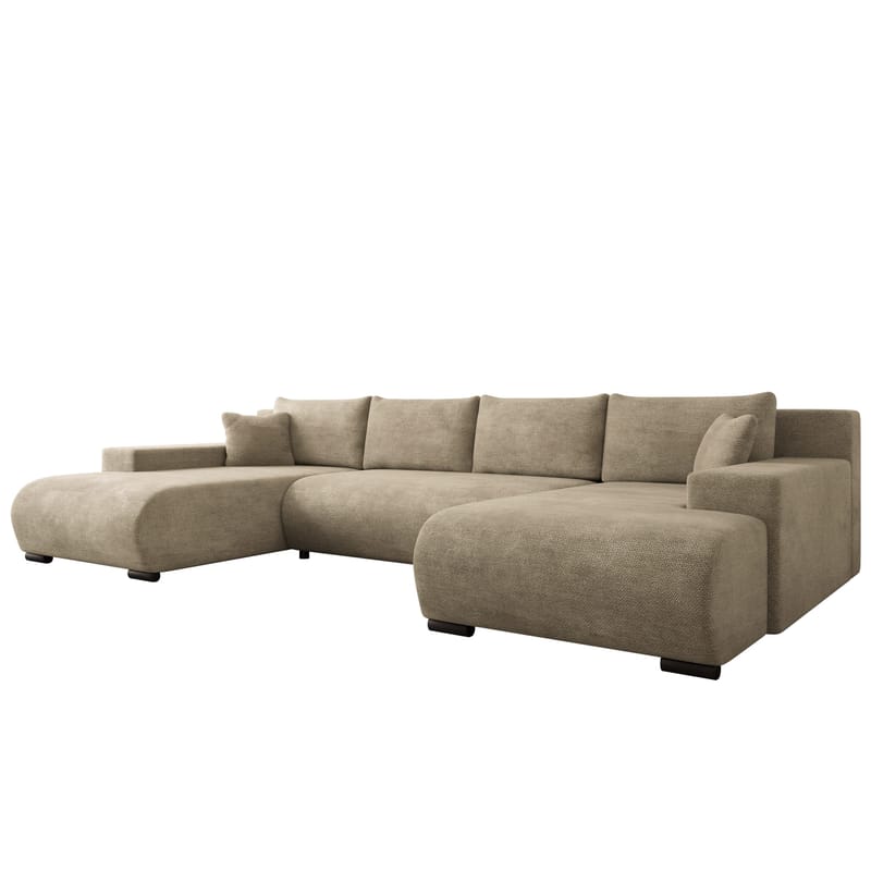 Krysen 4-seters sovesofa med dobbeltdivan, beige
