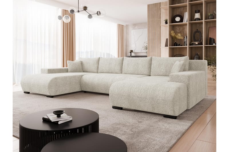 Krysen Sovesofa Dubbeldivan 4-sits - Beige - Møbler - Sofaer - Sovesofaer