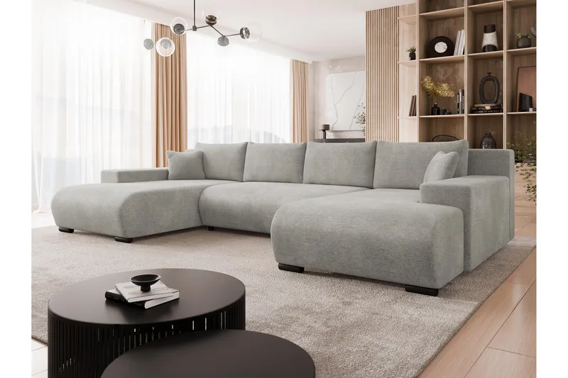 Krysen Sovesofa Dubbeldivan 4-sits - Grå - Møbler - Sofaer - Sovesofaer