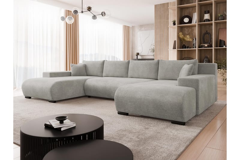 Krysen Sovesofa Dubbeldivan 4-sits - Grå - Møbler - Sofaer - Sovesofaer