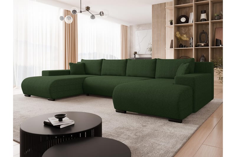 Krysen Sovesofa Dubbeldivan 4-sits - Grønn - Møbler - Sofaer - Sovesofaer