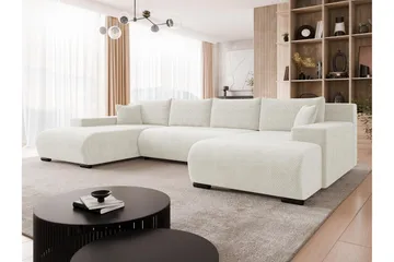 Krysen Sovesofa Dubbeldivan 4-sits - Hvit - Møbler - Sofaer - Sovesofaer