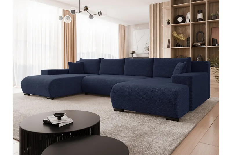 Krysen Sovesofa Dubbeldivan 4-sits - Marineblå - Møbler - Sofaer - Sovesofaer