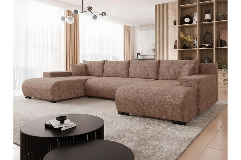 Krysen Sovesofa Dubbeldivan 4-sits - Rosa - Møbler - Sofaer - Sovesofaer