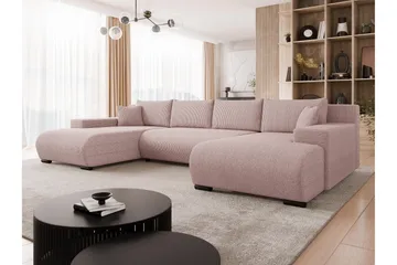Krysen Sovesofa Dubbeldivan 4-sits - Rosa - Møbler - Sofaer - Sovesofaer