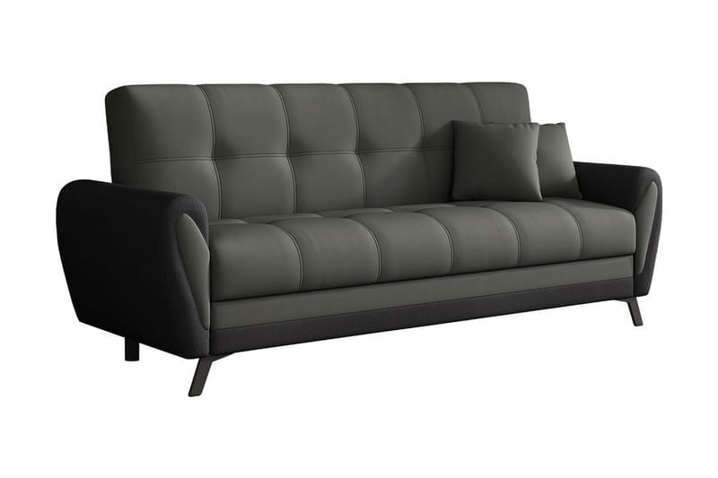 Laterse 3-seters Sofa - Mørkegrå - Sovesofaer - 3 seters sovesofa - Fløyel sofaer