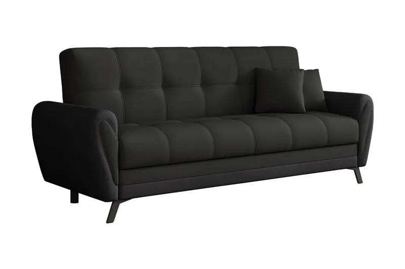 Laterse 3-seters Sofa, Svart