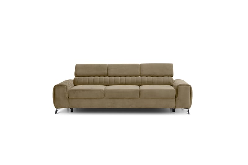 Laurece Sovesofa 3-seter - Beige - Sovesofaer - 3 seters sovesofa - Fløyel sofaer