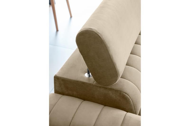 Laurece Sovesofa 3-seter - Beige - Sovesofaer - 3 seters sovesofa - Fløyel sofaer