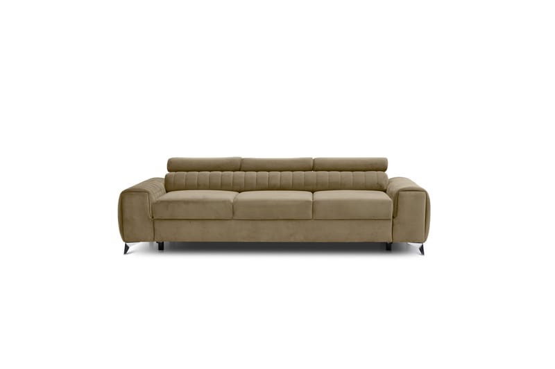 Laurece Sovesofa 3-seter - Beige - Sovesofaer - 3 seters sovesofa - Fløyel sofaer