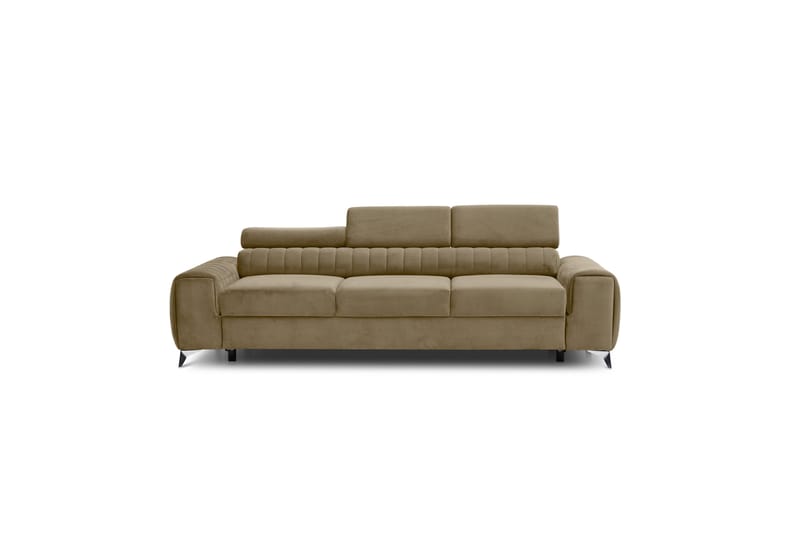 Laurece Sovesofa 3-seter - Beige - Sovesofaer - 3 seters sovesofa - Fløyel sofaer