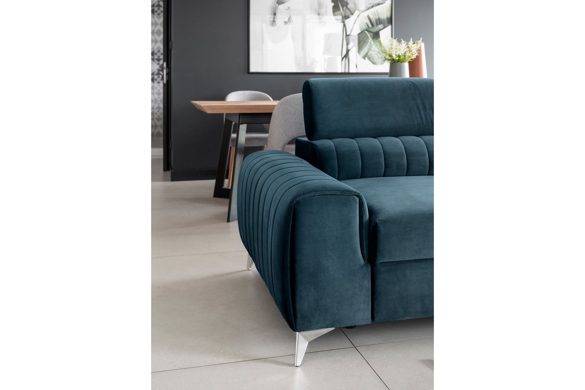 Laurece Sovesofa 3-seter - Blå - Møbler - Sofaer - Sovesofaer