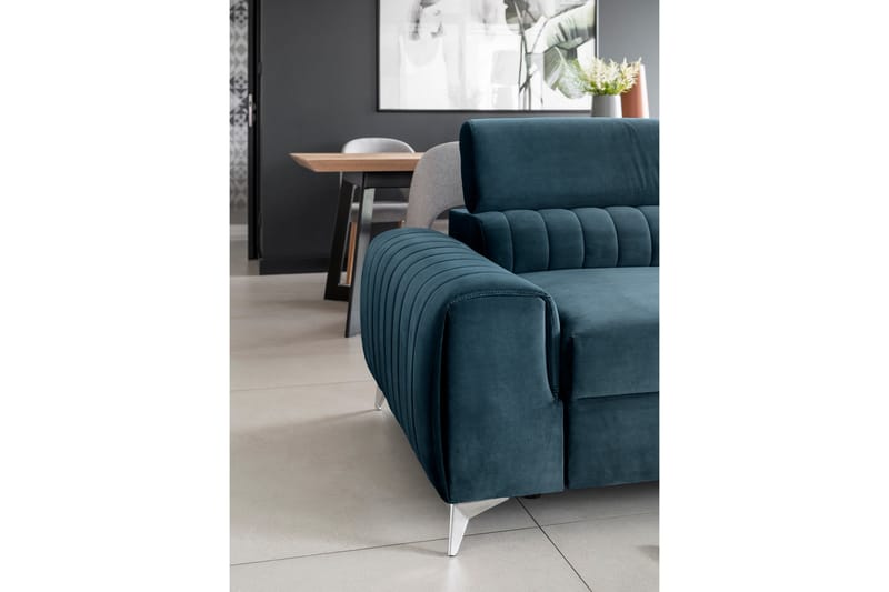 Laurece Sovesofa 3-seter - Blå - Møbler - Sofaer - Sovesofaer