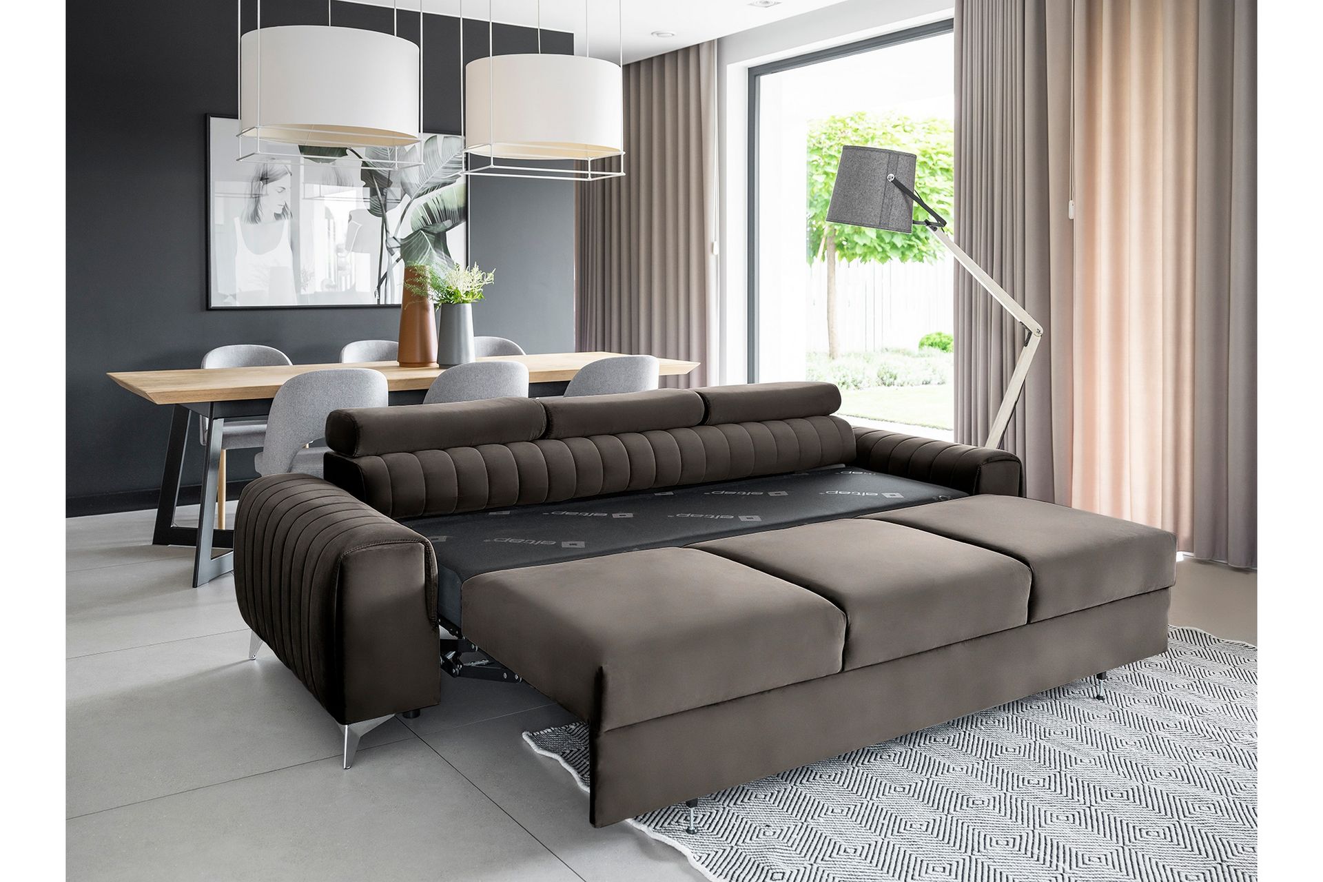 Laurece Sovesofa 3-seter - Brun - Møbler - Sofaer - Sovesofaer