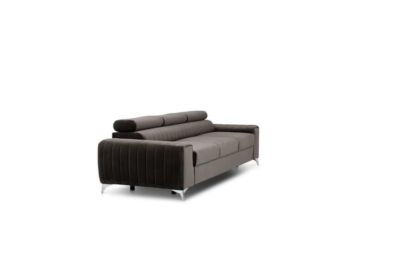 Laurece Sovesofa 3-seter - Brun - Sovesofaer - 3 seters sovesofa - Fløyel sofaer