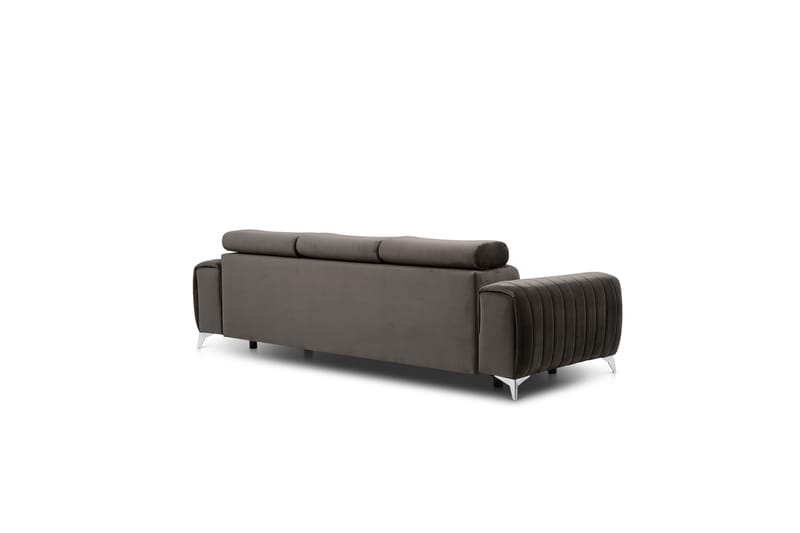 Laurece Sovesofa 3-seter - Brun - Sovesofaer - 3 seters sovesofa - Fløyel sofaer