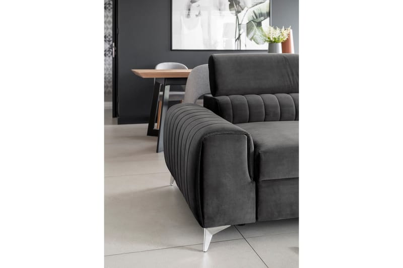 Laurece Sovesofa 3-seter - Grå - Møbler - Sofaer - Sovesofaer
