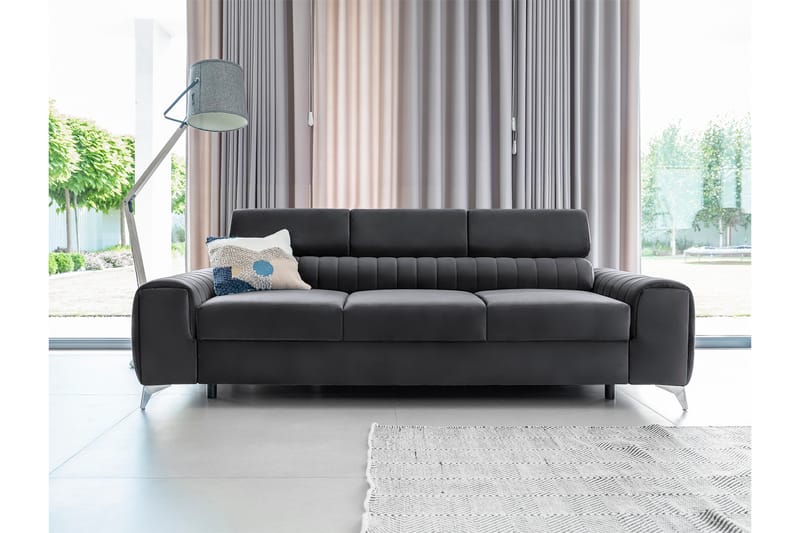Laurece Sovesofa 3-seter - Grå - Møbler - Sofaer - Sovesofaer