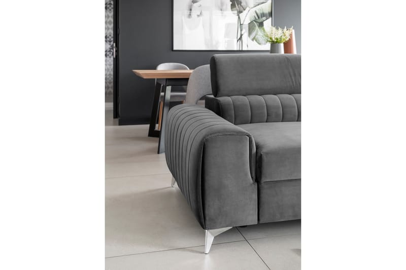 Laurece Sovesofa 3-seter - Grå - Møbler - Sofaer - Sovesofaer