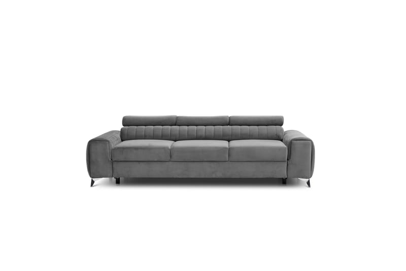 Laurece Sovesofa 3-seter - Grå - Sovesofaer - 3 seters sovesofa - Fløyel sofaer