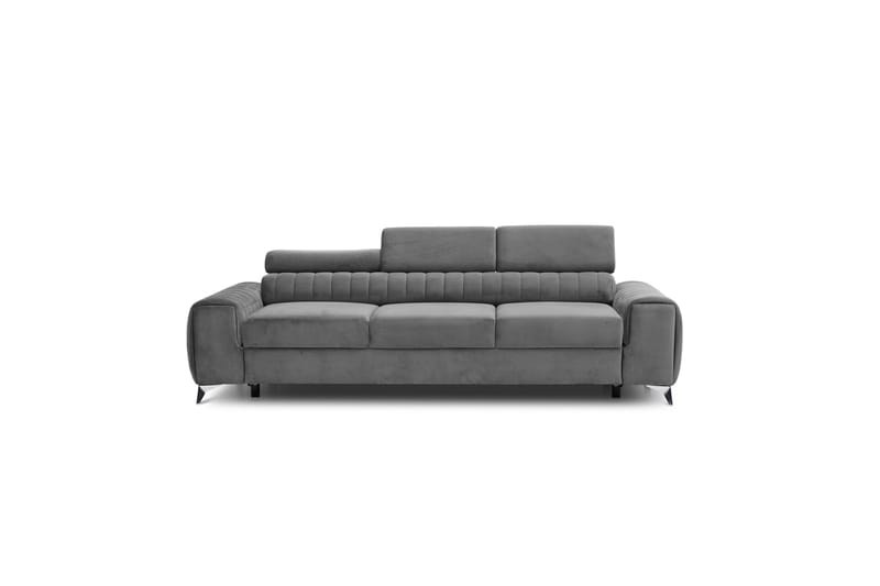 Laurece Sovesofa 3-seter - Grå - Sovesofaer - 3 seters sovesofa - Fløyel sofaer