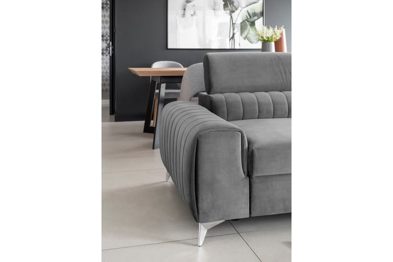 Laurece Sovesofa 3-seter - Grå - Møbler - Sofaer - Sovesofaer