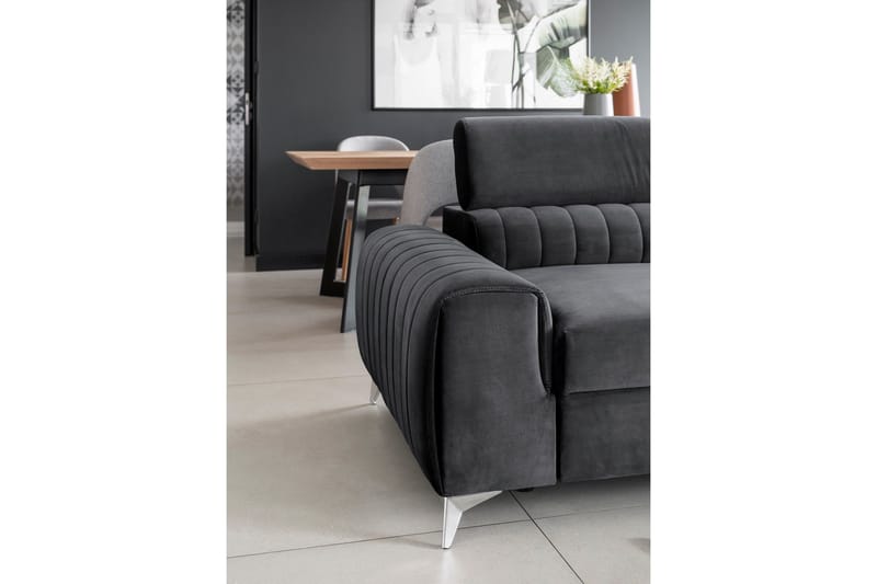 Laurece Sovesofa 3-seter - Grå - Møbler - Sofaer - Sovesofaer
