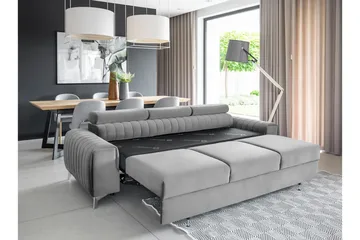 Laurece Sovesofa 3-seter - Grå - Møbler - Sofaer - Sovesofaer