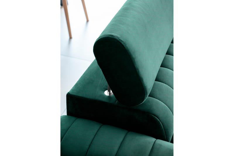 Laurece Sovesofa 3-seter - Grønn - Sovesofaer - 3 seters sovesofa - Fløyel sofaer