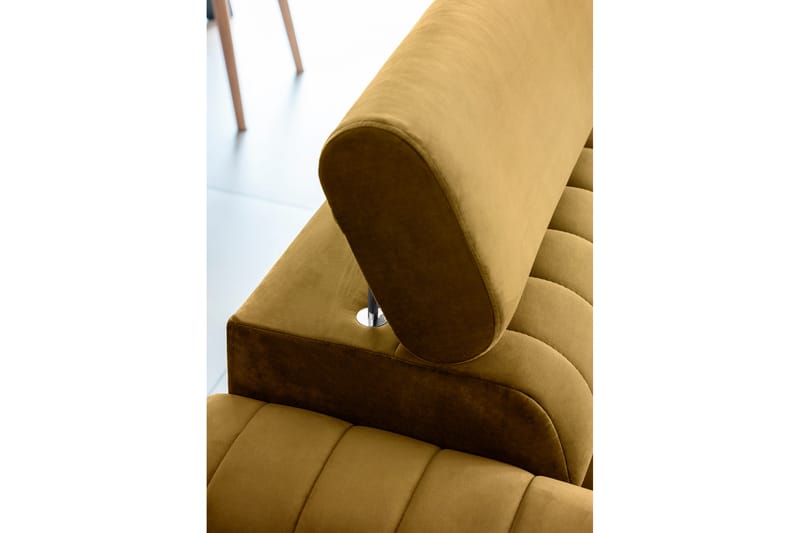 Laurece Sovesofa 3-seter - Gul - Sovesofaer - 3 seters sovesofa - Fløyel sofaer