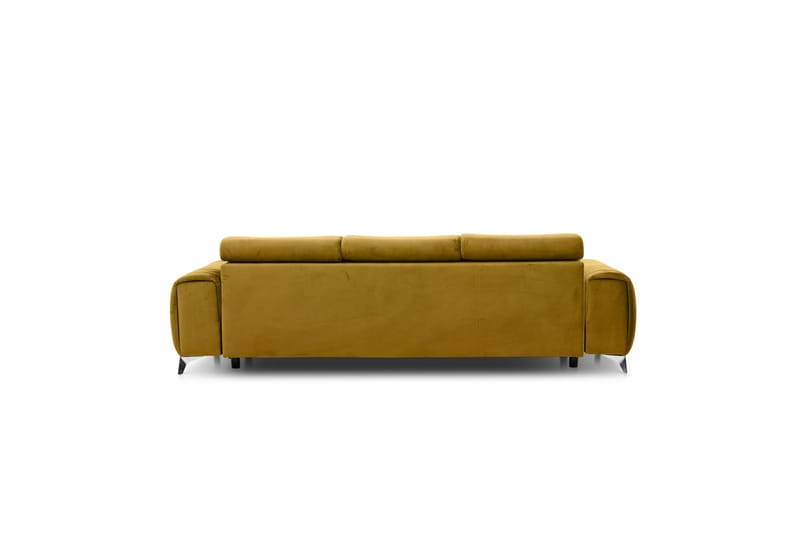 Laurece Sovesofa 3-seter - Gul - Sovesofaer - 3 seters sovesofa - Fløyel sofaer