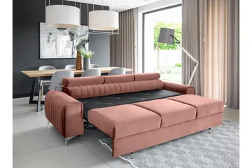 Laurece Sovesofa 3-seter - Rosa - Møbler - Sofaer - Sovesofaer