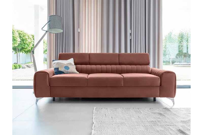 Laurece Sovesofa 3-seter - Rosa - Møbler - Sofaer - Sovesofaer
