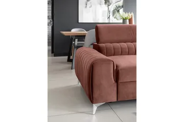 Laurece Sovesofa 3-seter - Rosa - Møbler - Sofaer - Sovesofaer