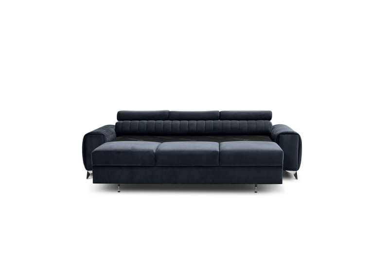 Laurece Sovesofa 3-seter - Svart - Sovesofaer - 3 seters sovesofa - Fløyel sofaer