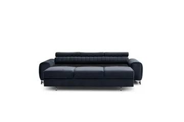 Laurece Sovesofa 3-seter - Svart - Møbler - Sofaer - Sovesofaer