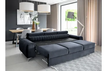 Laurece Sovesofa 3-seter - Svart - Møbler - Sofaer - Sovesofaer