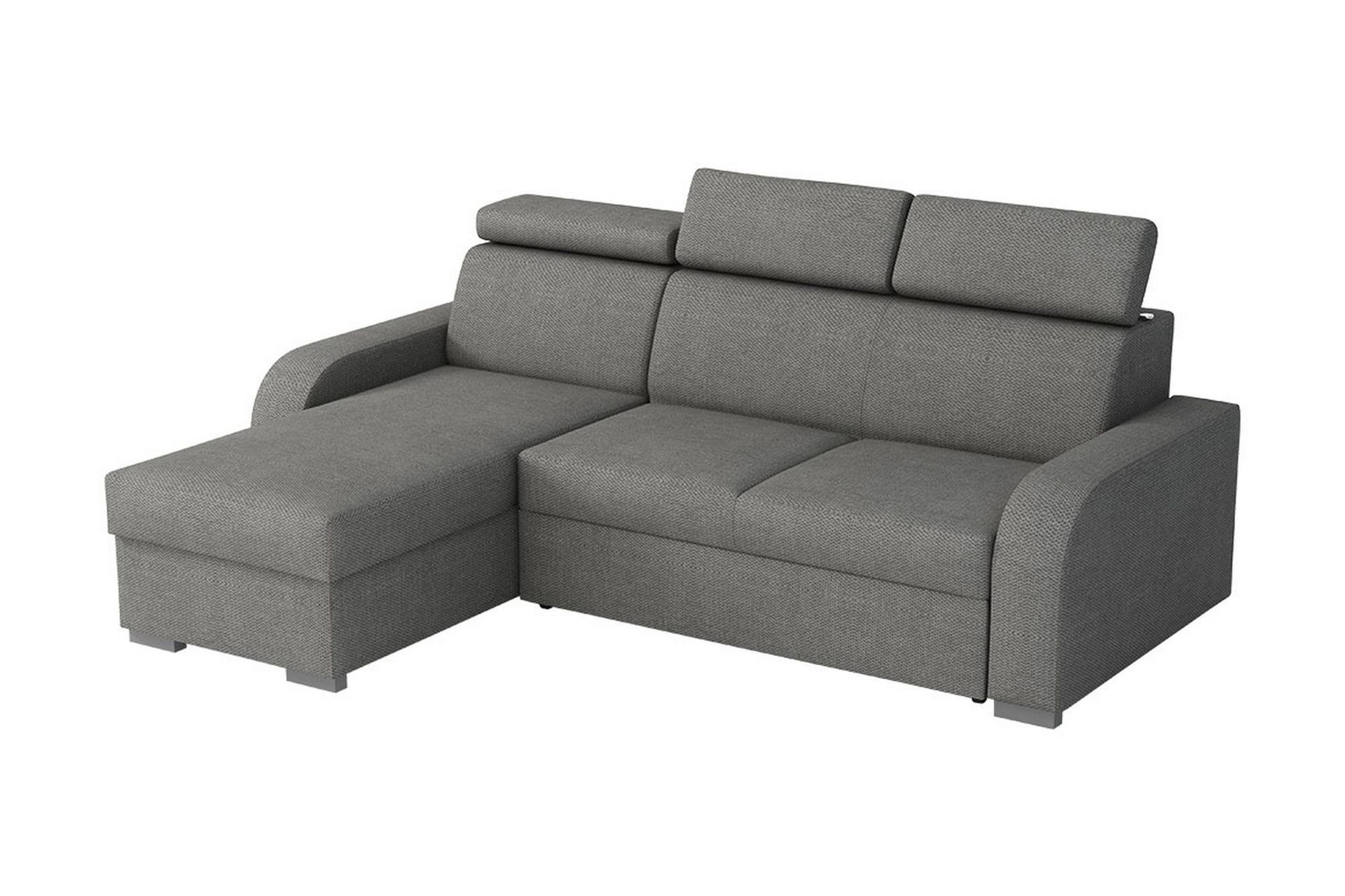 Lavona Divansofa Vendbar - Grå - Møbler - Sofaer - Sovesofaer