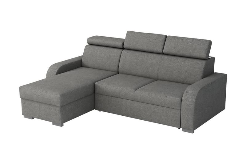 Lavona Divansofa Vendbar - Grå - Møbler - Sofaer - Sovesofaer